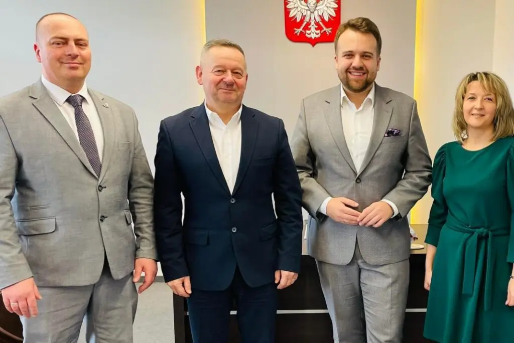 od lewej: Mariusz Zaborski, Tomasz Andrzejewski, Marek Materek i Monika Nowak