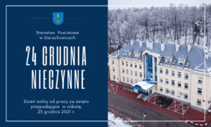 W WIGILIĘ STAROSTWO NIECZYNNE