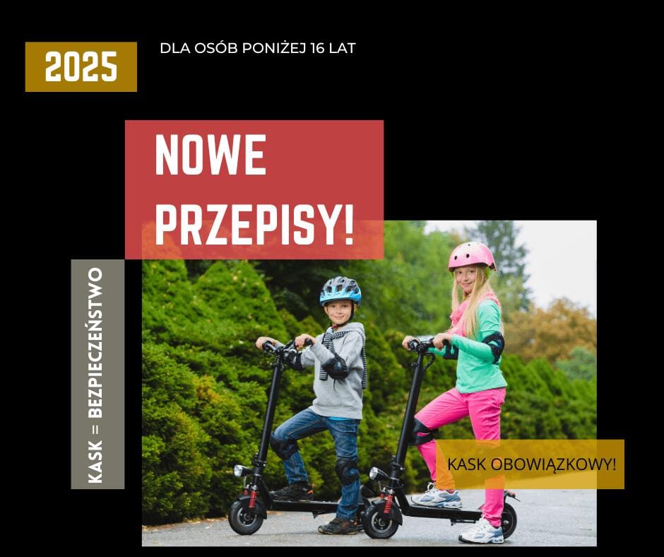 Dzieci na hulajnogach i rowerach w kaskach? Będzie obowiązek