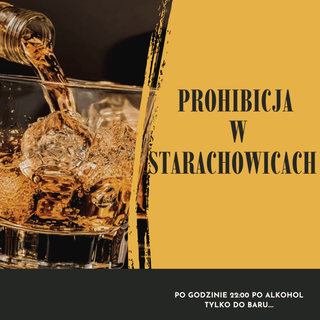 Nocna prohibicja w Starachowicach — zakaz sprzedaży alkoholu od 22:00 do 6:00, obowiązuje od 15 października