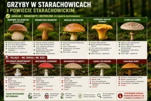 Ilustracja do artykulu: Bezpieczne grzybobranie w Starachowicach i powiecie starachowickim – poradnik na sezon 2026