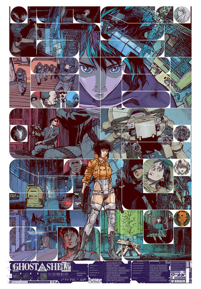 Plakat filmu Ghost in the shell w Helios Anime