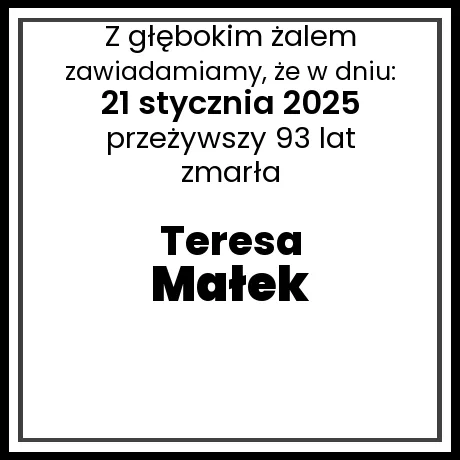 Teresa Małek