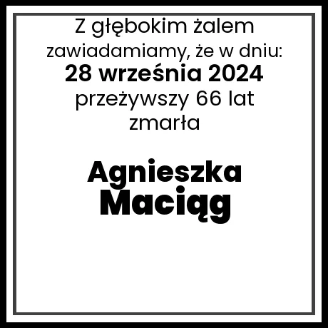 Agnieszka Maciąg