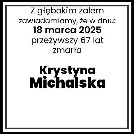 Krystyna Michalska