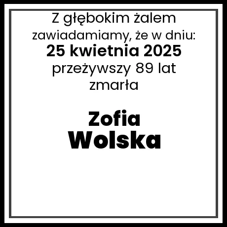 Zofia Wolska