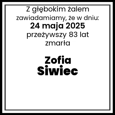 Zofia Siwiec