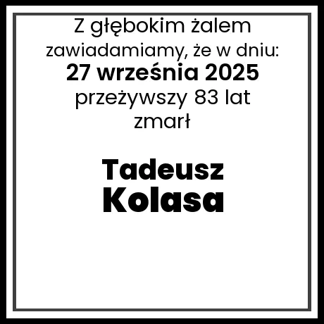 Tadeusz Kolasa