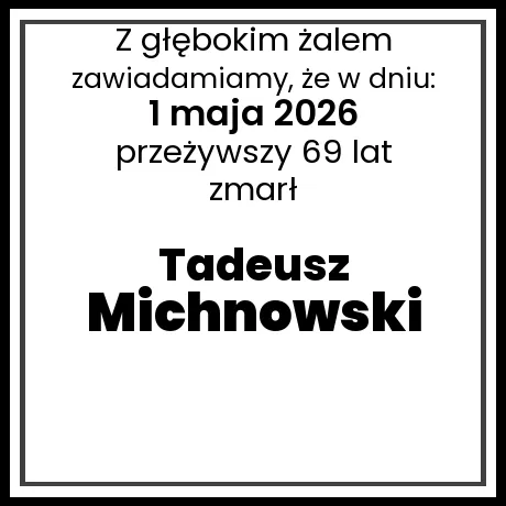 Tadeusz Michnowski