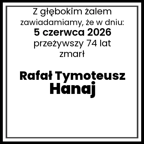Rafał Tymoteusz Hanaj