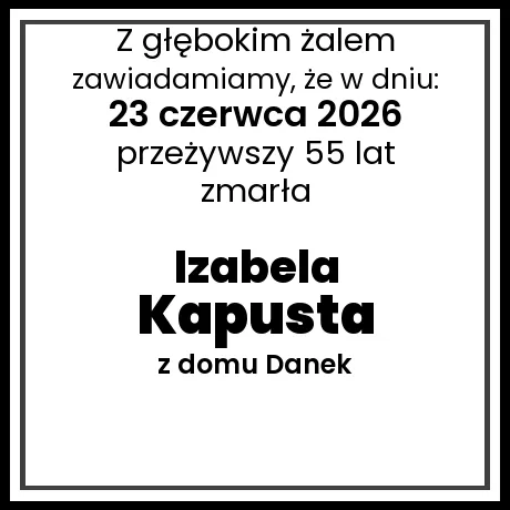 Izabela Kapusta z domu Danek