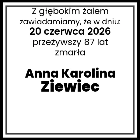 Anna Karolina Ziewiec