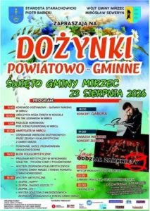 Dożynki Powiatowo-Gminne w Mircu odbędą się 23 sierpnia 2026 roku