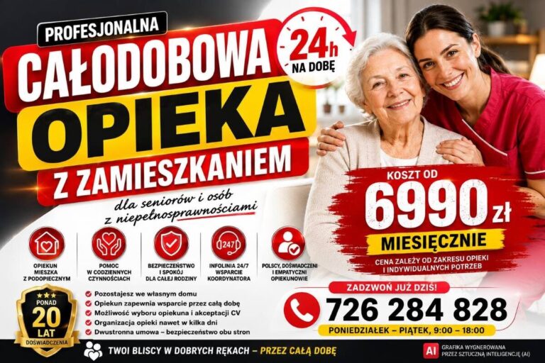 Opieka domowa seniora - całodobowa obecność opiekunki - od 6990 zł miesięcznie — Zdjęcie 2 z 3