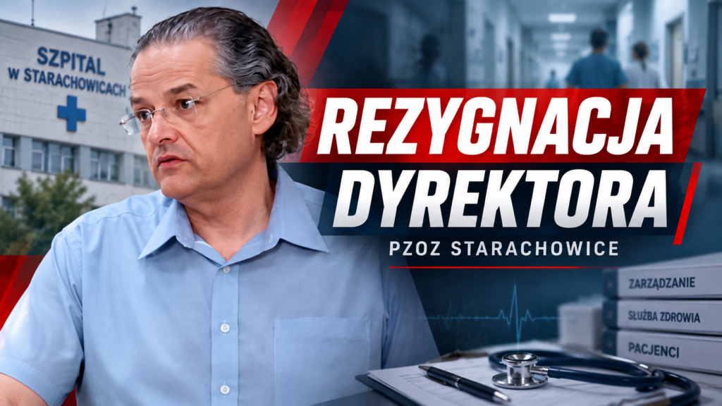 Tekst alternatywny (ALT): Jacek Walkowski, dyrektor PZOZ w Starachowicach, który złożył rezygnację ze stanowiska