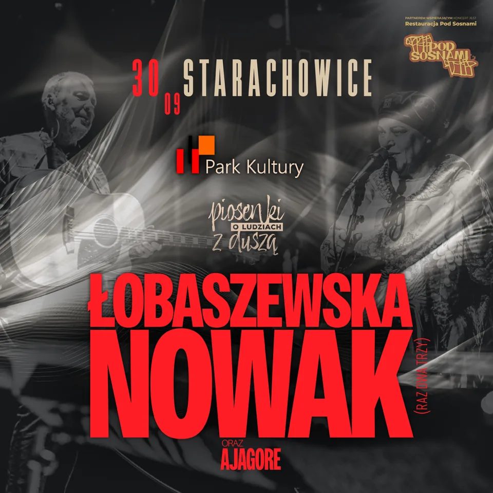 Grażyna Łobaszewska i Adam Nowak wystąpią w Starachowicach