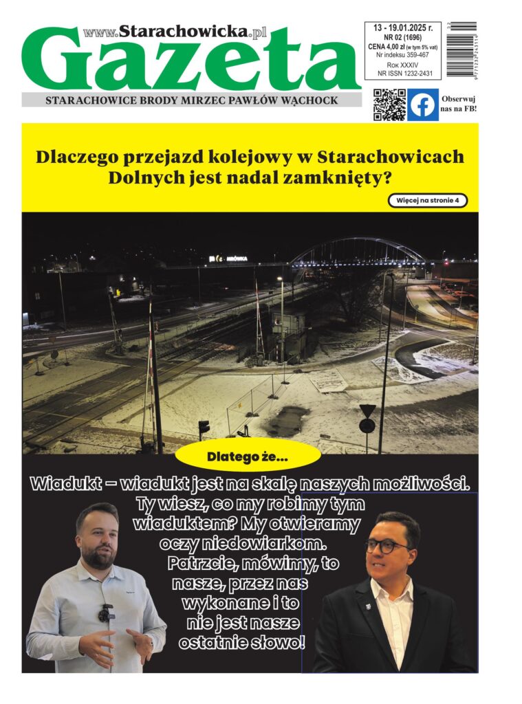 Okładka wydania: Gazeta Starachowicka, nr 2 (1696) — 13.01.2025