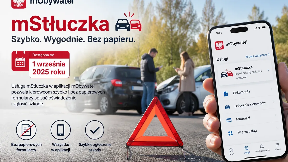 MStłuczka w mObywatelu ułatwia zgłoszenie szkody po kolizji