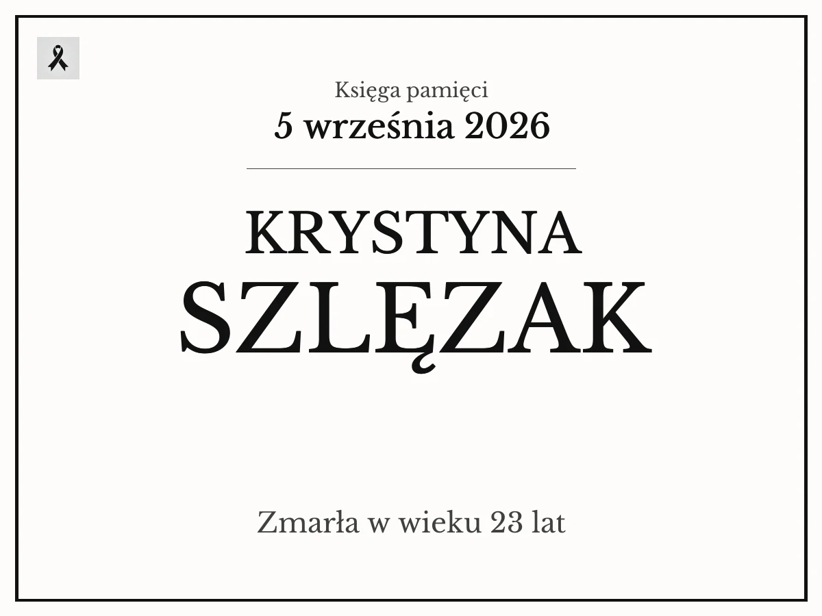 Krystyna Szlęzak z domu Herman
