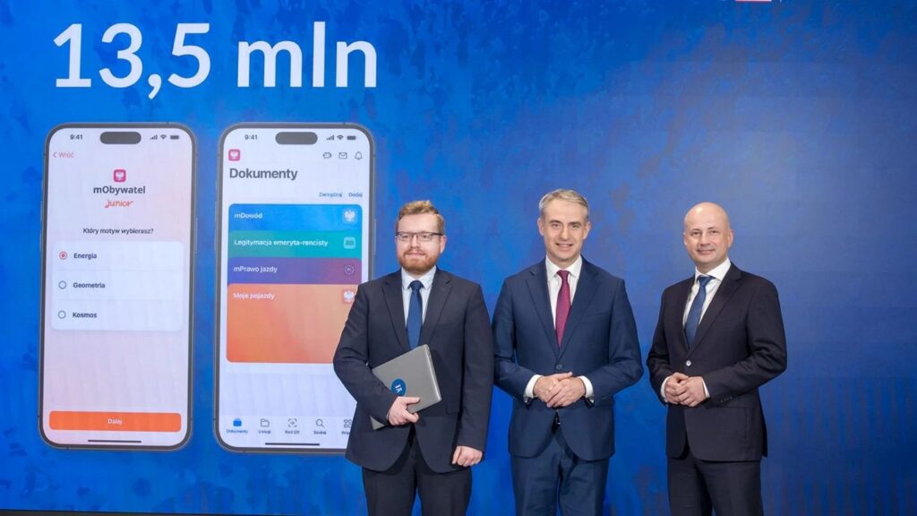 Smartfon symbolizujący cyfrowe usługi publiczne i elektroniczne udzielanie poparcia