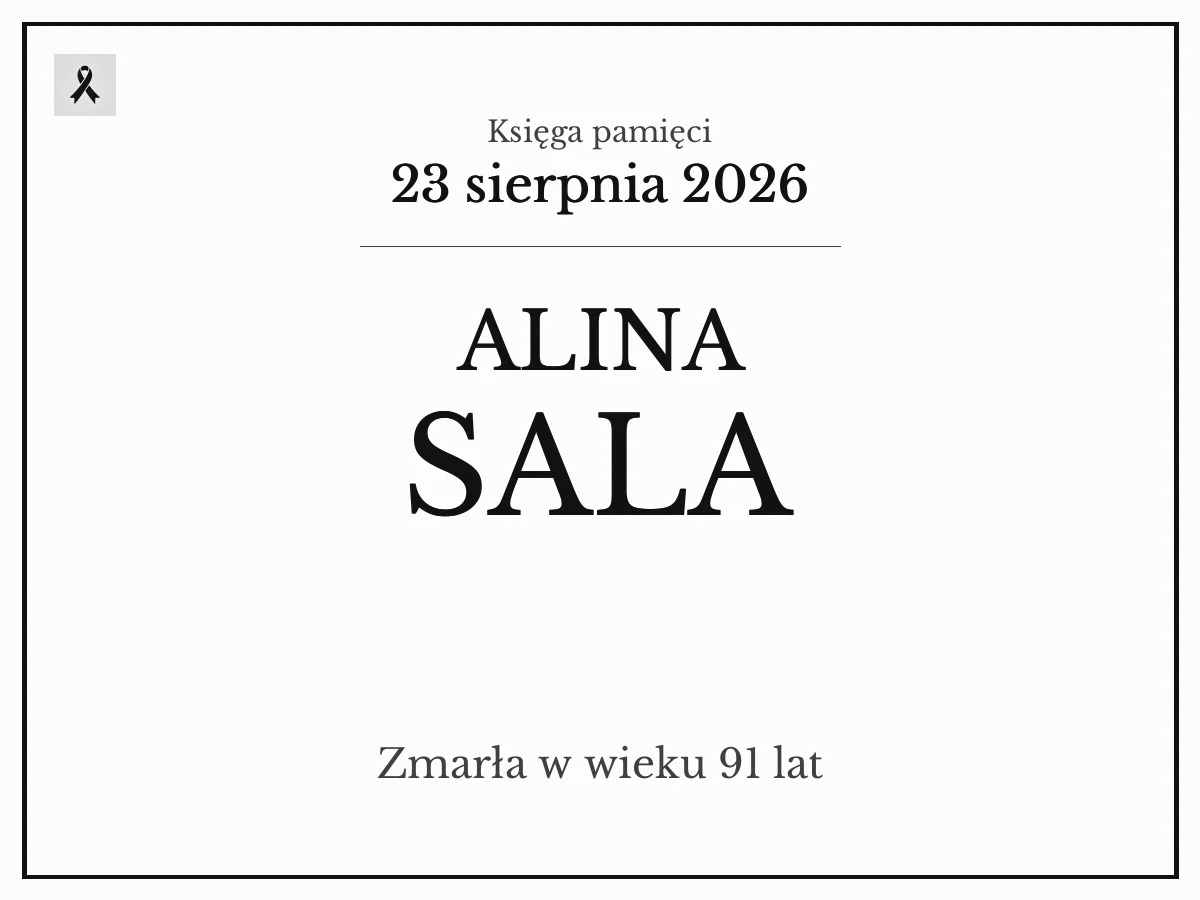 ALINA SALA z domu MILEWSKA