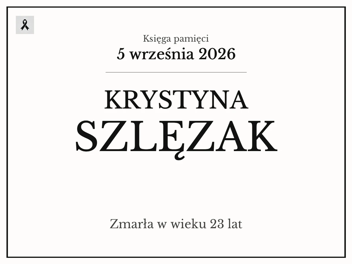 Krystyna Szlęzak z domu Herman