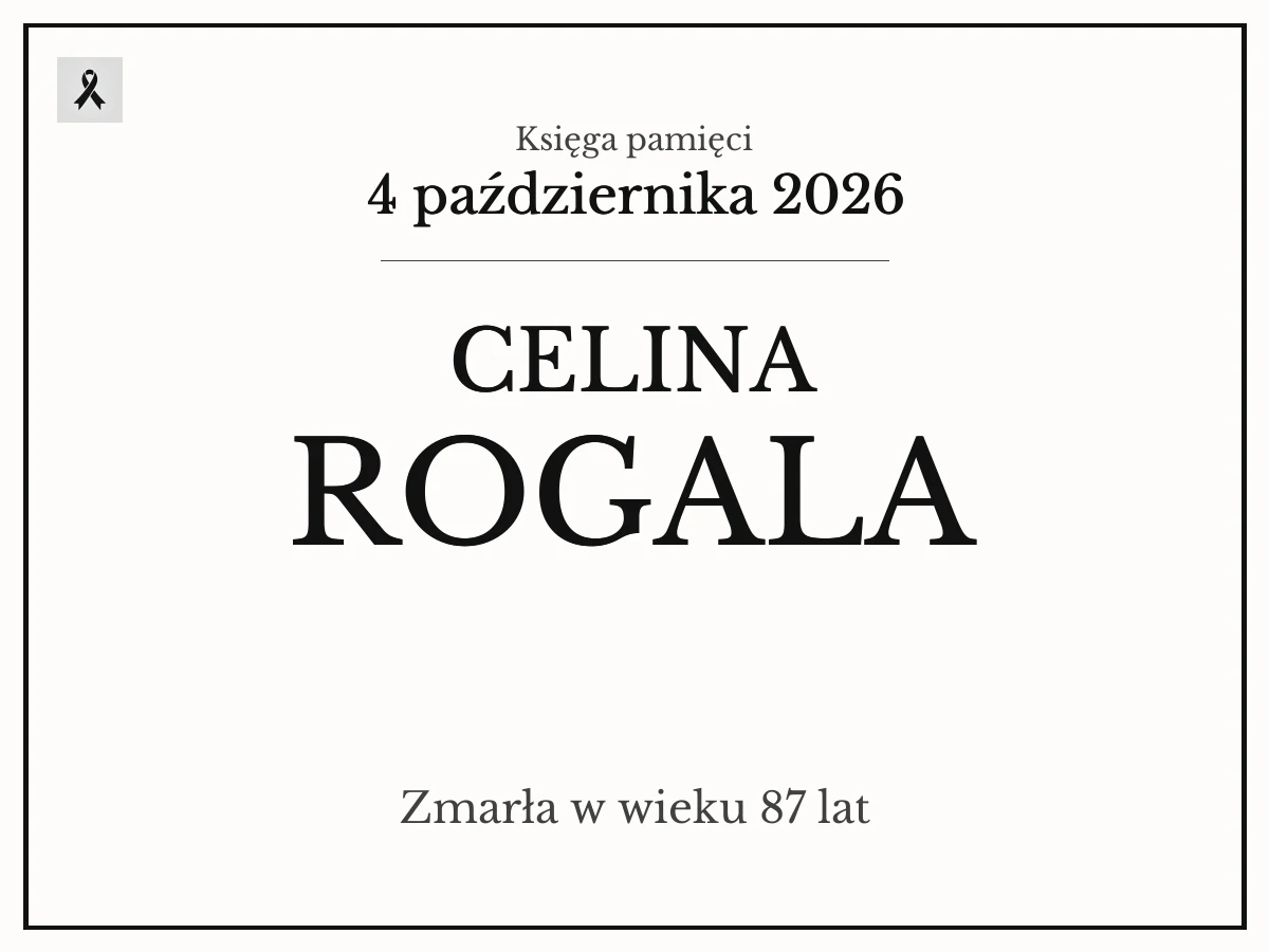 Celina Rogala z domu Pacek