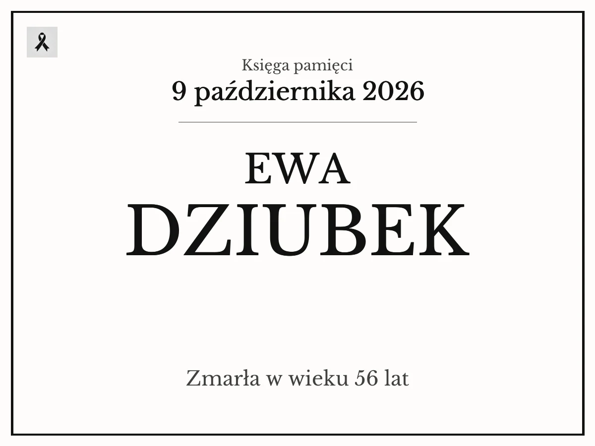 Ewa Dziubek z domu Krajewska