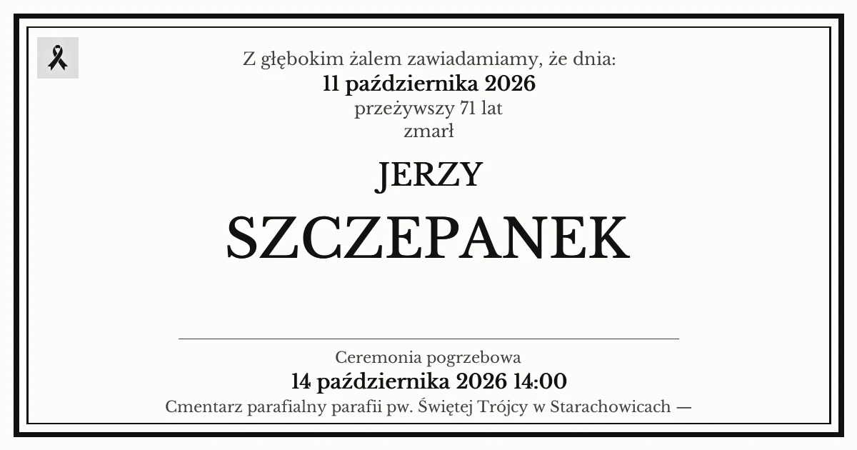 Nekrolog — Jerzy Szczepanek