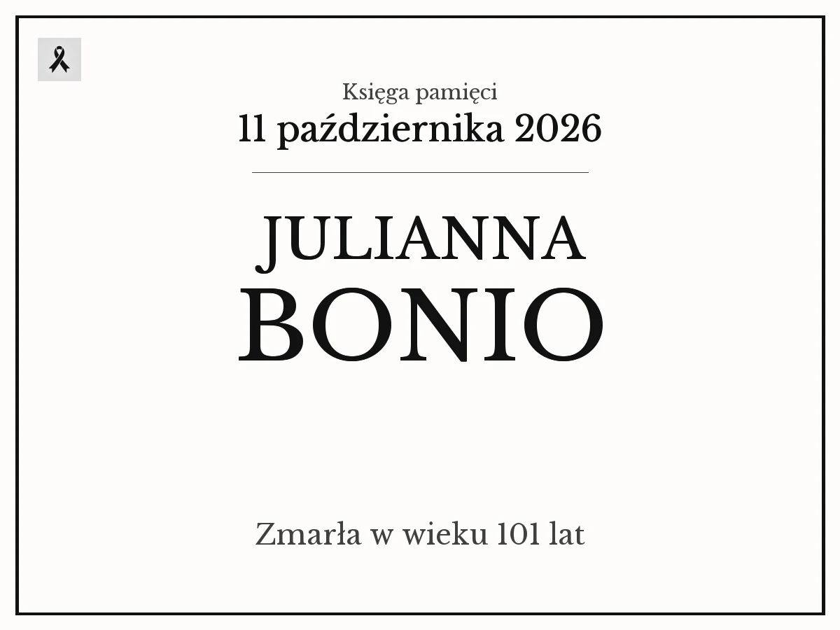 Julianna Bonio z domu Pacek