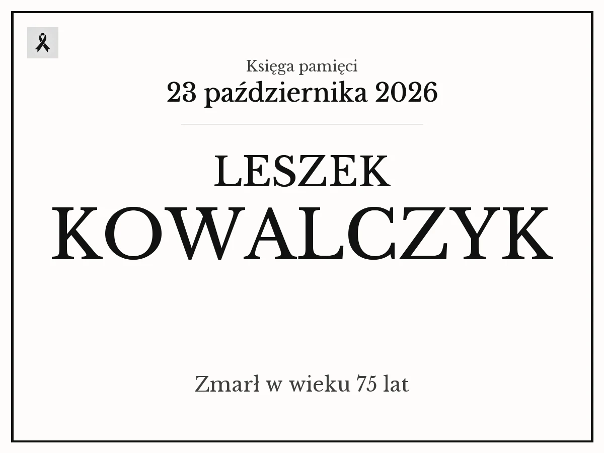 LESZEK KOWALCZYK