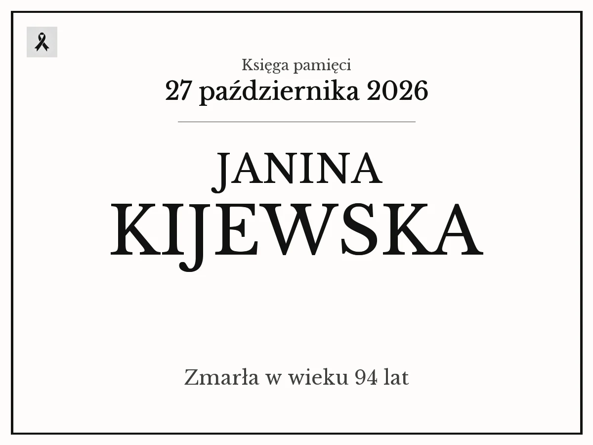 Janina Kijewska z domu Pacek