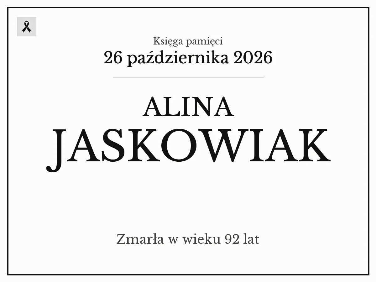Alina Jaskowiak z domu Gajuk
