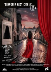 Ilustracja zapowiadająca teatralną komedię kryminalną